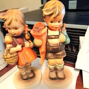 Hummel Just Resting Girl and School  Boy Both TMK2 excellent